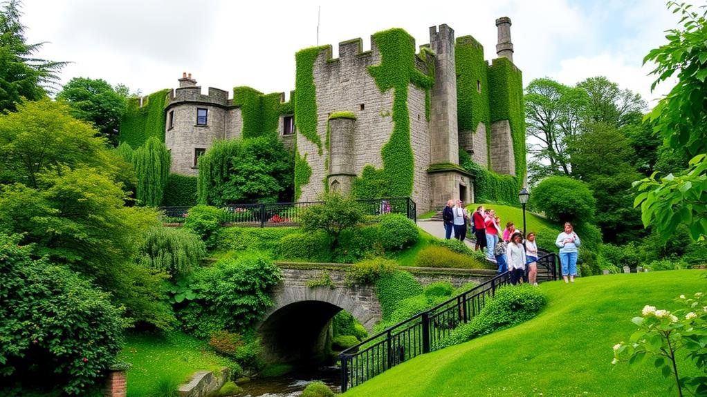 kissing the blarney stone